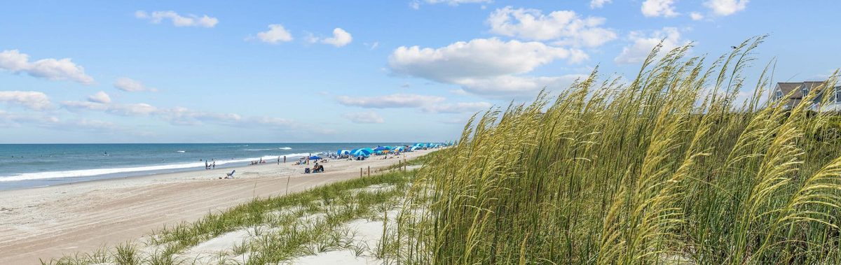 dunes and ocean at Atlantic Beach